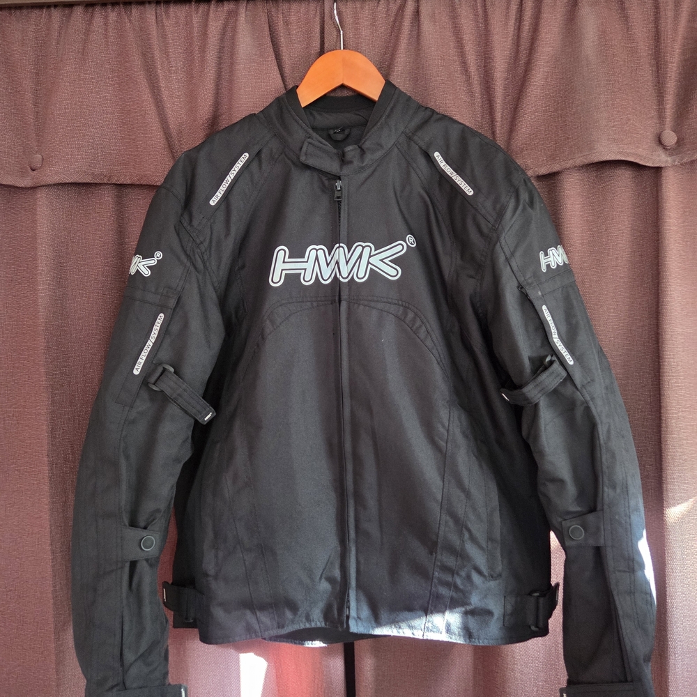 Motorcycle HWK Black PROTECTIVE, Jacket for Men